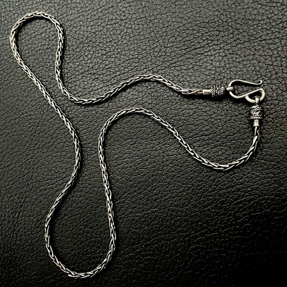 Sterling Silver .925 Byzantine Style Necklace - Picture 3 of 5